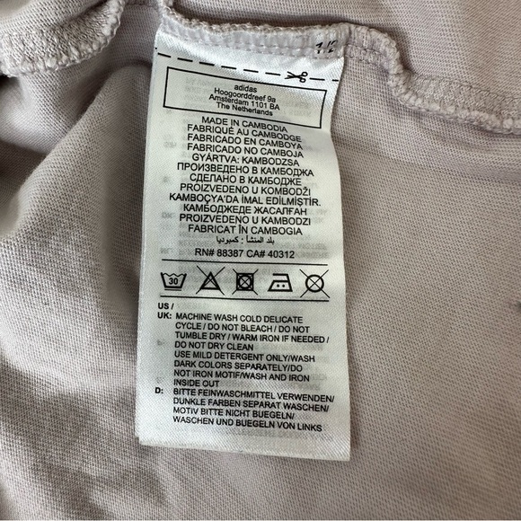 adidas U Co G T Funny Printing Sports Round Neck Short Sleeve Pink T-Shirt - Picture 12 of 12